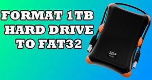 How to Format External or Internal Hard Drive to FAT32