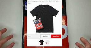 Supreme SS18 Hanes Tees - Unboxing and Quick Review!