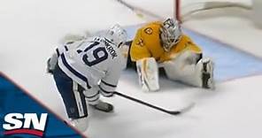 Predators' Kevin Lankinen Sprawls Out To Deny Calle Jarnkrok Of Surefire Goal With Unreal Save