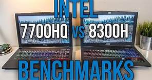 Intel i7-7700HQ vs i5-8300H - Laptop CPU Comparison and Benchmarks