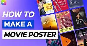 How to Make A Movie Poster