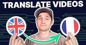 How to Translate Video Automatically with AI | YouTube Video Translator