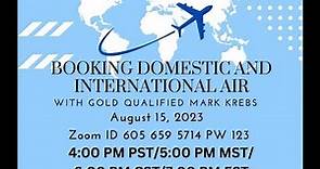 Booking Domestic and International Flights