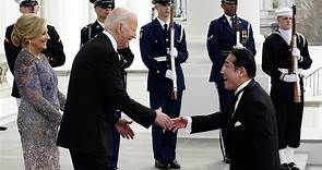 岸田文雄访美：会晤拜登谈及台海安全，口误称中国为日本“盟友”