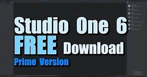 How to Download and Install PreSonus Studio One 6 Prime for Free