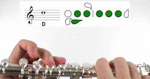 Beginner Flute Lesson 5 - First Note! D
