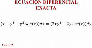 (x-y^3+y^2sen(x))dx=(3xy^2+2ycos(x))dy ;Ecuación diferencial exacta por dos métodos, dos soluciones