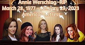 Title: Remembering Annie Wersching: A Tribute to a Talented Actress (RIP)