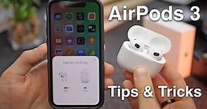 How to use AirPods 3 + Tips/Tricks!