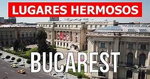 Viaje a la ciudad de Bucarest, Rumania | Vacaciones, turismo, lugares | Vídeo dron 4k | Bucarest