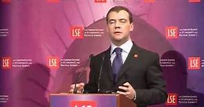 A Lecture by President Dmitry Anatolyevich Medvedev (in Russian)