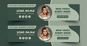 How To make a Youtube Channel Art Banner - Photoshop Tutorial