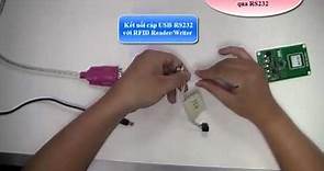 Ghi/đọc dữ liệu thẻ RFID 13.56MHz ISO/IEC 15693 truyền dữ liệu qua RS232 và USB