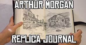 RDR2 Arthur Morgan hand-drawn replica journal