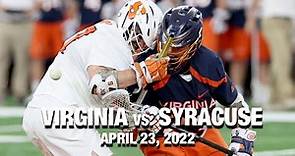 Virginia vs. Syracuse Full Game Replay | ACC Men's Lacrosse (2022)