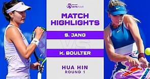 Su Jeong Jang vs. Katie Boulter | 2023 Hua Hin Round 1 | WTA Match Highlights