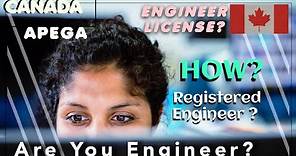 HOW TO BECOME A PROFESSIONAL ENGINEER IN CANADA | P.Eng APEGA | ENGINEERING LICENSE PROCESS CANADA|