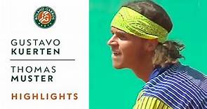 Gustavo Kuerten v Thomas Muster Highlights - Men's Round 3 I Roland-Garros 1997