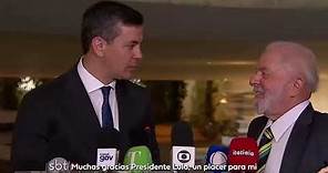 Conferencia de prensa de Santiago Peña y Luiz Inácio Lula da Silva en Brasil