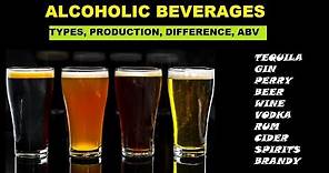 Alcoholic Beverages: Types/classification, Difference and ABV