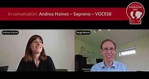 In conversation: Andrea Haines – VOCES8 – RSCM International Chorister Day 2023