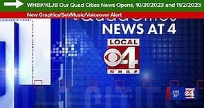 WHBF/KLJB Our Quad Cities News Opens, 10/31/2023 and 11/2/2023 (New Graphics/Set/Music/Voiceover)