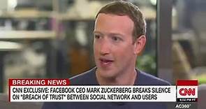 Mark Zuckerberg calls Cambridge Analytica scandal 'a major breach of trust'