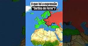 O que foi a expressão "Cortina de Ferro"? #geografia #historia #cortinadeferro #guerrafria