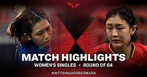 Hitomi Sato vs Chen Meng | WS | Singapore Smash 2022 (R64)