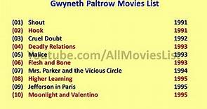 Gwyneth Paltrow Movies List