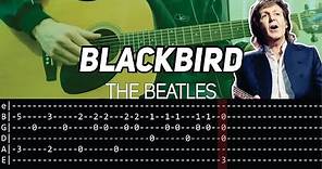 The Beatles - Blackbird (Guitar lesson with TAB)