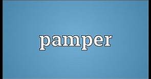 Pamper Meaning