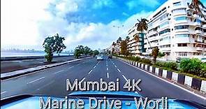 Mumbai 4K | Driving Tour Nariman Point, Marine Drive to Worli | 360 degree Shots | India