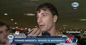 La palabra de Fernando Amorebieta, nueva incorporación de Independiente