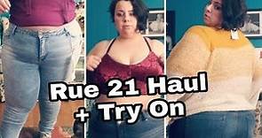Plus size try on haul | Rue 21