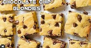 Chocolate Chip Blondies Recipe | How To Make Blondies | Farahil’s Kitchen