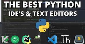 The 5 Best Python IDE's and Editors