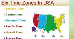 6 TIME ZONES IN USA | DIFFERENT TIME ZONES IN AMERICA | #timezoneusa