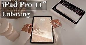 iPad Pro 2022 11" M2 Unboxing and Setup + Accessories