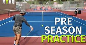Pre Season Practice Session ft. ATP 60 Marcos Giron