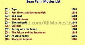 Sean Penn Movies List