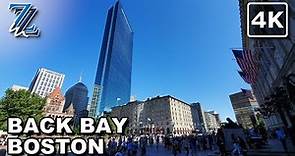 [4K] Exploring Back Bay in Boston - Urban Walk (with Natural City Sounds)