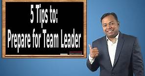 How to Prepare for Team Leader Job Profile