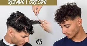 Como cortar cabello RIZADO - CRESPO de Hombre | Paso a paso