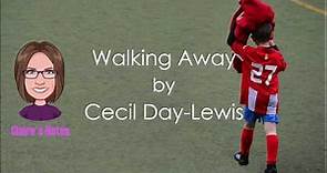 Walking away by Cecil Day-Lewis (detailed analysis)