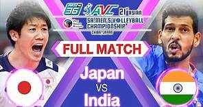Japan vs. India - Full Match - PPTV 2021 Asian Sr. men's JVA Volleyball Championship | Pool A