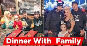 Ice T Enjoyes Dinner With All Three Kids And Family