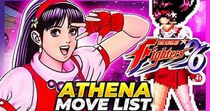 ATHENA ASAMIYA MOVE LIST - The King of Fighters '96 (KOF96)