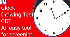 Clock Drawing Test CDT Aministration, Scoring and Interpretation