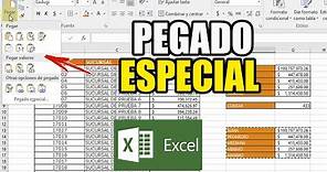 PEGADO ESPECIAL EN EXCEL - (COPY PASTE!) - OPCIONES DE PEGADO